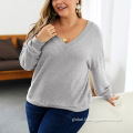 Comfortable Breathable Sweater New V-Neck Long Sleeve Sweater In Autumn Winter Factory